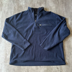 VTG GAP Quarter Zip Fleece Sweater Mens Large